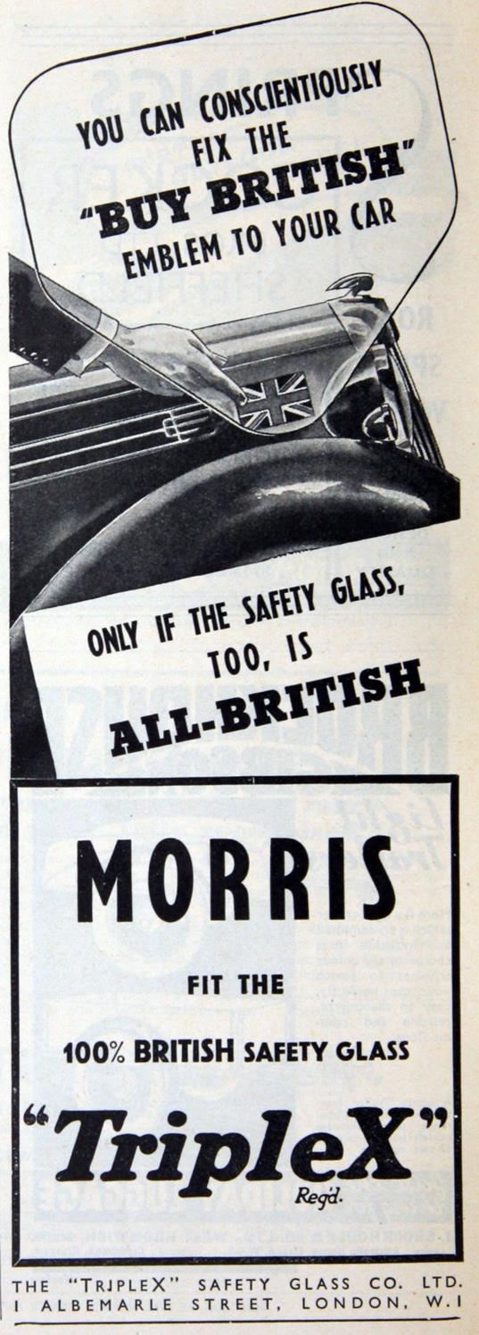 Nostalgic Advertisement Triplex Safety Glass 