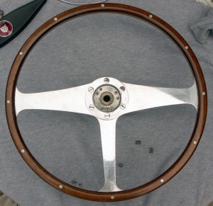 Derrington wheel fro Jaguar Mk 2 no horn ring