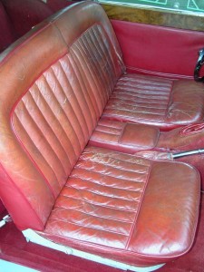 Old XK140 seat upholstery pattern