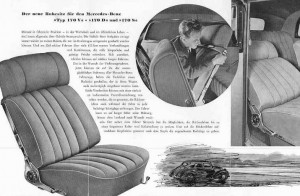 keiper reclining system brochure Mercedes 170